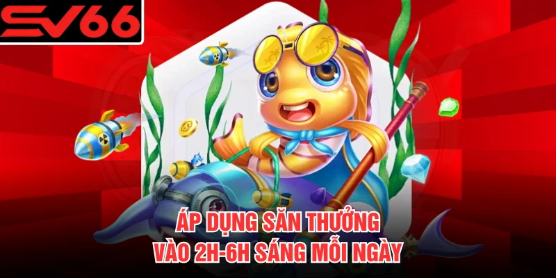 Áp dụng săn thưởng vào 2h-6h sáng mỗi ngày